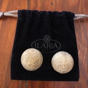 Ilaria clip on sterling silver sparkling earrings